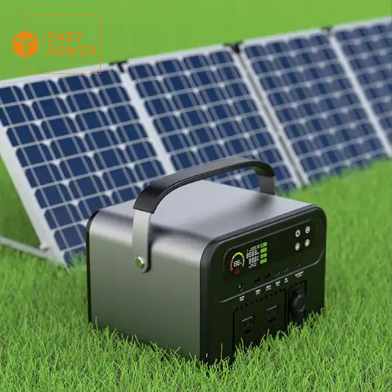 armazenamento de energia portátil ao ar livre fonte de alimentação de acampamento de emergência solar de grande capacidade